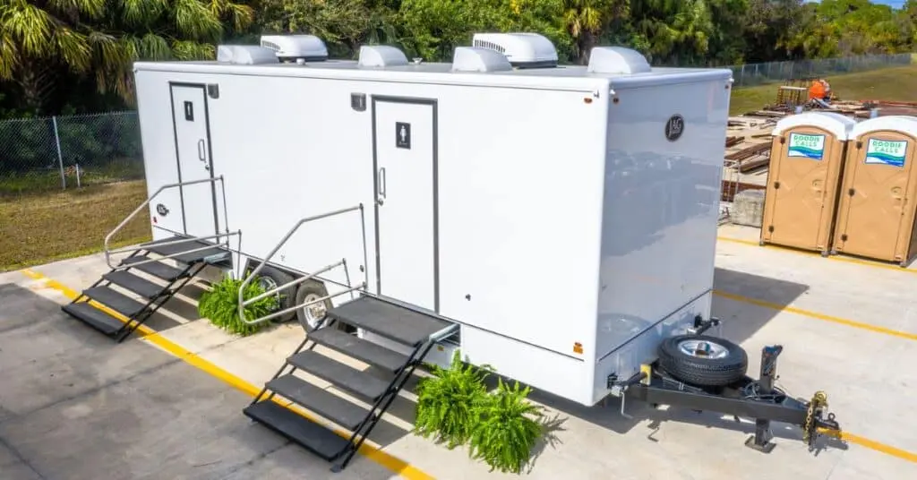 Luxury Portable Restroom Trailer Event Production Las Vegas